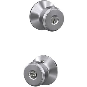 Schlage F51A BWE 626 Bowery Entrance Door Knob - Door Knob Schlage F51A BWE 626 Bowery Entrance Door Knob - Door Knob