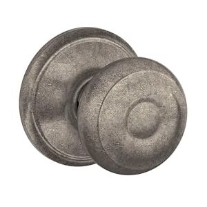 SCHLAGE F10 GEO 621 Georgian Passage Knob, Distressed Nickel SCHLAGE F10 GEO 621 Georgian Passage Knob, Distressed Nickel