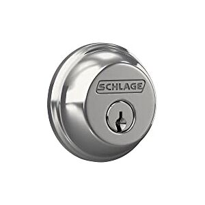 Schlage B60N625 Deadbolt - Bright Chrome - ANSI Grade 1 Security Schlage B60N625 Deadbolt - Bright Chrome - ANSI Grade 1 Security