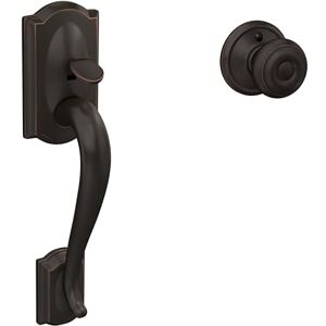 Schlage Camelot FE285 CAM 716 GEO Georgian Style Bronze Door Handle - Door Handle Schlage Camelot FE285 CAM 716 GEO Georgian Style Bronze Door Handle - Door Handle