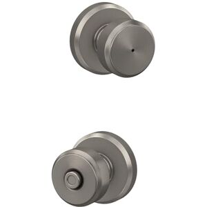 SCHLAGE F40 BWE 619 GSN Greyson Collection Bowery Privacy Lock Knob, Satin Nickel SCHLAGE F40 BWE 619 GSN Greyson Collection Bowery Privacy Lock Knob, Satin Nickel