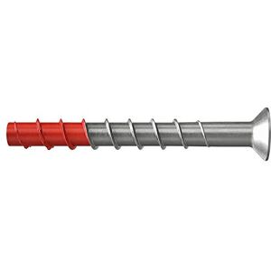 fischer UltraCut FBS II 8x80 30/15 SK Stainless Steel Countersunk Head, High Performance Concrete Screw with Hardened Tip, for Outdoor & Wet Area, for Secure Attachment in Concrete, Pack of 50 fischer UltraCut FBS II 8x80 30/15 SK Stainless Steel Countersunk Head, High Performance Concrete Screw with Hardened Tip, for Outdoor & Wet Area, for Secure Attachment in Concrete, Pack of 50