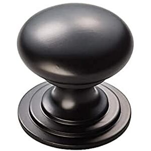 Carlisle Brass Victorian Cabinet Knob 42mm – Solid Brass Kitchen Cupboard Handles with Matt Black Finish Suitable as Cupboard Handles, Drawer Knobs, Wardrobe & Door Grip Carlisle Brass Victorian Cabinet Knob 42mm – Solid Brass Kitchen Cupboard Handles with Matt Black Finish Suitable as Cupboard Handles, Drawer Knobs, Wardrobe & Door Grip