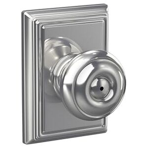 SCHLAGE F40GEO625ADD Addison Collection Georgian Privacy Knob, Bright Chrome SCHLAGE F40GEO625ADD Addison Collection Georgian Privacy Knob, Bright Chrome