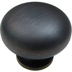 RICHELIEU Hardware BP492338BORB Classic Metal Knob, 1.5", Brushed Oil-Rubbed Bronze RICHELIEU Hardware BP492338BORB Classic Metal Knob, 1.5", Brushed Oil-Rubbed Bronze