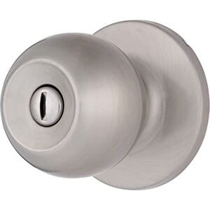 BRINKS – Transitional Privacy Locking Interior Ball Door Knob, Satin Nickel Designed for Traditional and Transitional Homes and Blends Seamlessly with Interior Décor BRINKS – Transitional Privacy Locking Interior Ball Door Knob, Satin Nickel Designed for Traditional and Transitional Homes and Blends Seamlessly with Interior Décor