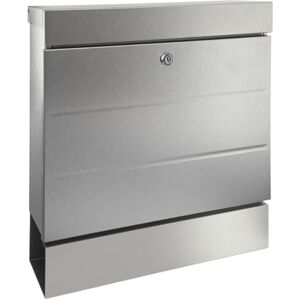Burg-Wächter Newyork 3850 NI Newyork 3850 NI Letterbox with Newspaper Compartment without Name Plate, Rustproof Stainless Steel, Protective Varnish, Corrosion-Resistant, Insert Format DIN C4 Burg-Wächter Newyork 3850 NI Newyork 3850 NI Letterbox with Newspaper Compartment without Name Plate, Rustproof Stainless Steel, Protective Varnish, Corrosion-Resistant, Insert Format DIN C4