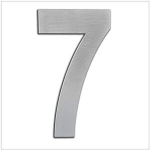EVI Herrajes House Number 16cm Adhesive Stainless Steel Door Numbers Waterproof "7" Digit EVI Herrajes House Number 16cm Adhesive Stainless Steel Door Numbers Waterproof "7" Digit