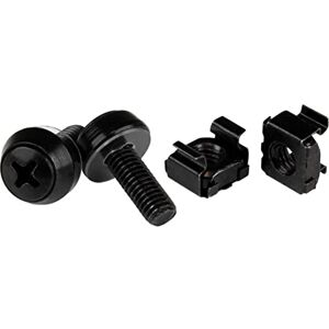 StarTech .com M6 x 12mm Screws and Cage Nuts 100 Pack M6 Mounting Screws and Cage Nuts for Server Rack and Cabinet Black (CABSCREWM62B) StarTech .com M6 x 12mm Screws and Cage Nuts 100 Pack M6 Mounting Screws and Cage Nuts for Server Rack and Cabinet Black (CABSCREWM62B)
