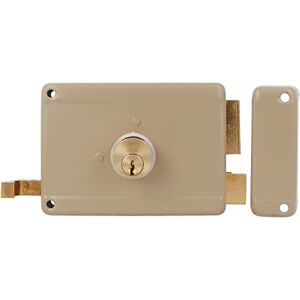 AMIG 78-120 Beige Door Lock - Right-Handed Round Cylinder AMIG 78-120 Beige Door Lock - Right-Handed Round Cylinder