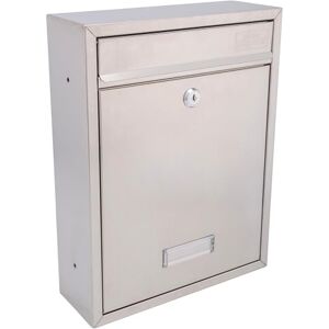 Sterling Trent 702475 Stainless Steel Wall Mailbox - Lockable & Weatherproof Sterling Trent 702475 Stainless Steel Wall Mailbox - Lockable & Weatherproof