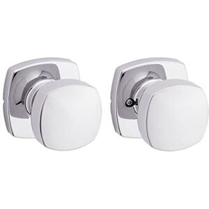 Kwikset Arroyo Passage Hall/Closet Knob - Modern Rose - Polished Chrome - Door Knob Kwikset Arroyo Passage Hall/Closet Knob - Modern Rose - Polished Chrome - Door Knob