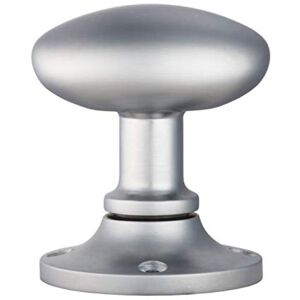 Carlisle Brass MK001SC Oval MORTICE KNOB with FACE FIX Rose, Satin Chrome Carlisle Brass MK001SC Oval MORTICE KNOB with FACE FIX Rose, Satin Chrome