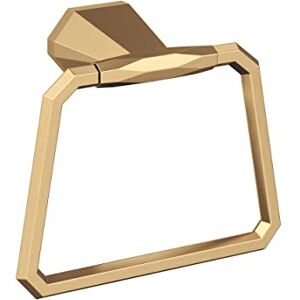 Amerock St. Vincent Champagne Bronze Contemporary 5-9/16 in (141 mm) Length Towel Ring Amerock St. Vincent Champagne Bronze Contemporary 5-9/16 in (141 mm) Length Towel Ring