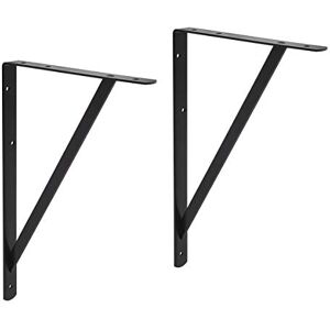 Amazon Basics AB5502 Heavy Duty Shelf Bracket - Black - 30x21 cm - 10-Pack Amazon Basics AB5502 Heavy Duty Shelf Bracket - Black - 30x21 cm - 10-Pack