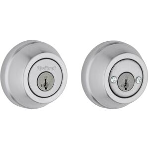 Kwikset 599 Gatelatch Double Cylinder Deadbolt Featuring SmartKey® in Satin Chrome Kwikset 599 Gatelatch Double Cylinder Deadbolt Featuring SmartKey® in Satin Chrome