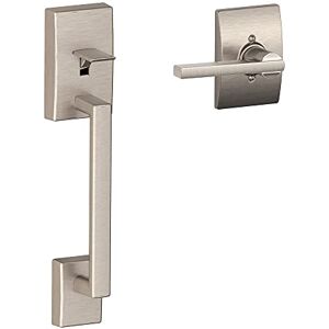 Schlage Century Handleset - Satin Nickel - Right/Left Swing - Handleset Schlage Century Handleset - Satin Nickel - Right/Left Swing - Handleset
