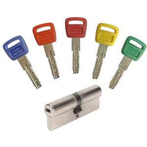 Bricard 16103 Olympia Lock Cylinder - Nickel, Silver - Lock Cylinder Bricard 16103 Olympia Lock Cylinder - Nickel, Silver - Lock Cylinder