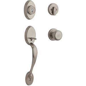Kwikset Chelsea Single Cylinder Handleset w/Juno Knob Featuring SmartKey® in Satin Nickel Kwikset Chelsea Single Cylinder Handleset w/Juno Knob Featuring SmartKey® in Satin Nickel