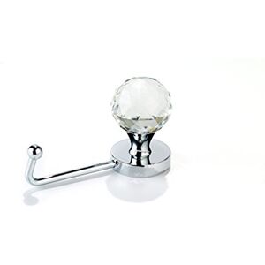 RICHELIEU RH5330201101140 Contemporary Crystal Hook, Crystal/Chrome Finish RICHELIEU RH5330201101140 Contemporary Crystal Hook, Crystal/Chrome Finish