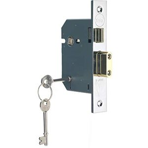 Yale 5 Lever Mortice Sashlock, High Security, Chrome Finish, 2.5 Inch/64 mm Yale 5 Lever Mortice Sashlock, High Security, Chrome Finish, 2.5 Inch/64 mm