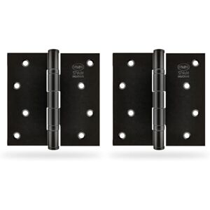 Amig Stainless Steel 4'' x 4'' Black Hinges - Hinges Amig Stainless Steel 4'' x 4'' Black Hinges - Hinges