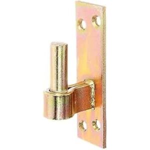 Alberts Hinge Pin on Plate DII Hook South German Style Yellow-Galvanised Dorn 16 mm / 133 x 40 mm Alberts Hinge Pin on Plate DII Hook South German Style Yellow-Galvanised Dorn 16 mm / 133 x 40 mm