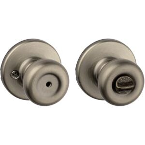 Kwikset 93001-869 Tylo Bed & Bath Knob in Antique Brass, Privacy Kwikset 93001-869 Tylo Bed & Bath Knob in Antique Brass, Privacy