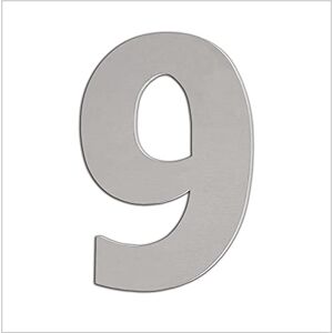EVI Herrajes 9 Self-Adhesive Stainless Steel House Number - Door Number EVI Herrajes 9 Self-Adhesive Stainless Steel House Number - Door Number
