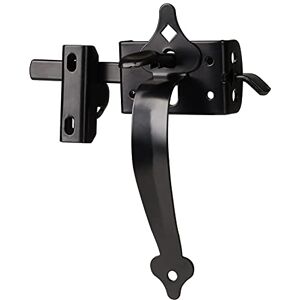 JIAHOO Gate Latch, Thumb Latch Hardware, Gate Latch for Wooden Fence Heavy Duty, Self Locking Latches with 8 inch Handle, Gate Kit for Wooden Fence & Swing Outdoor Gate – Steel, Black Finish JIAHOO Gate Latch, Thumb Latch Hardware, Gate Latch for Wooden Fence Heavy Duty, Self Locking Latches with 8 inch Handle, Gate Kit for Wooden Fence & Swing Outdoor Gate – Steel, Black Finish