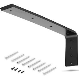 LOSTRONAUT Heavy Duty Large Countertop Shelf L Bracket 16 Inch Solid Steel Metal Support Corner Brackets Include Hardware for Easy Installation LOSTRONAUT Heavy Duty Large Countertop Shelf L Bracket 16 Inch Solid Steel Metal Support Corner Brackets Include Hardware for Easy Installation
