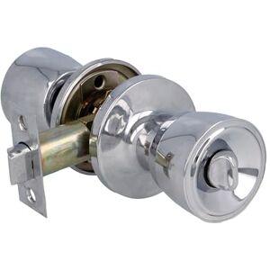 Amig Model 602 - Door Knob Set with Chrome Finish - Privacy & Emergency Amig Model 602 - Door Knob Set with Chrome Finish - Privacy & Emergency