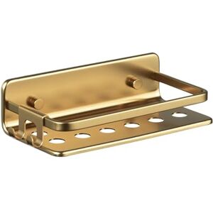 TATAY Aluminium Bathroom Basket - Gold - 10x20x5.5 cm - Bathroom Basket TATAY Aluminium Bathroom Basket - Gold - 10x20x5.5 cm - Bathroom Basket