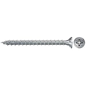 fischer 670498 FPF Power-Fast II 6.0 x 60mm Chipboard Wood Screws, Countersunk Head with Phillips, Fully Threaded, Galvanised Blue Passivated, Box of 100 fischer 670498 FPF Power-Fast II 6.0 x 60mm Chipboard Wood Screws, Countersunk Head with Phillips, Fully Threaded, Galvanised Blue Passivated, Box of 100