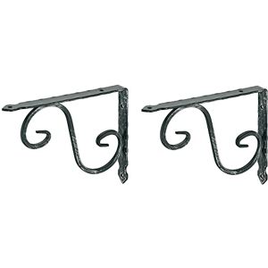 cyclingcolors 3666690031853 Black 2 x Rigid Forged Steel Console Brackets cyclingcolors 3666690031853 Black 2 x Rigid Forged Steel Console Brackets