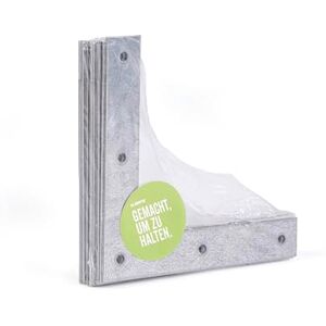 Alberts Corner Brackets Large Pack Sendzimir-Galvanised 120 x 120 x 20 mm / 12 STK. Alberts Corner Brackets Large Pack Sendzimir-Galvanised 120 x 120 x 20 mm / 12 STK.