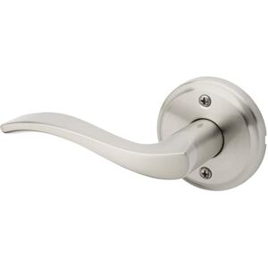 Kwikset Sedona Dummy Door Handle, Single Sided Lever for Closets, French Double Doors, and Pantry, Satin Nickel Non-Turning Left Handed Interior Push/Pull Lever, with Microban Protection Kwikset Sedona Dummy Door Handle, Single Sided Lever for Closets, French Double Doors, and Pantry, Satin Nickel Non-Turning Left Handed Interior Push/Pull Lever, with Microban Protection