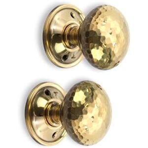 Infinity Pair of Aged Brass Hammered Mushroom Mortice Rim Door Knobs 50mm Handles Set – Ideal for Interior and Exterior use Infinity Pair of Aged Brass Hammered Mushroom Mortice Rim Door Knobs 50mm Handles Set – Ideal for Interior and Exterior use
