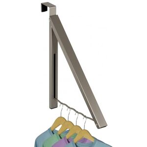 HOLDN’ STORAGE Over Door Hanger Single Closet Hook Retractable Collapsible Folding Hanging Rack Organizer Perfect for Clothes & Towels Ideal for Bathrooms, Dorm Rooms Etc. Satin Nickel (Includes one Hook) HOLDN’ STORAGE Over Door Hanger Single Closet Hook Retractable Collapsible Folding Hanging Rack Organizer Perfect for Clothes & Towels Ideal for Bathrooms, Dorm Rooms Etc. Satin Nickel (Includes one Hook)