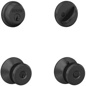 Schlage FB50N G BWE 622 - Deadbolt & Bowery Knob - Lock Schlage FB50N G BWE 622 - Deadbolt & Bowery Knob - Lock