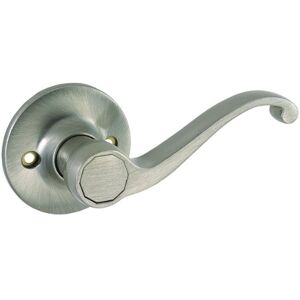Design House 781815 Scroll Dummy Door Handle, Reversible for Left or Right Handed Doors, Satin Nickel Finish Design House 781815 Scroll Dummy Door Handle, Reversible for Left or Right Handed Doors, Satin Nickel Finish
