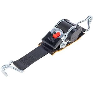 Kerbl Works Automatic Lashing Strap 50 mm / 3.0 m with Padding Lashing Force 750/1500 kg Pointed Hook Black Kerbl Works Automatic Lashing Strap 50 mm / 3.0 m with Padding Lashing Force 750/1500 kg Pointed Hook Black