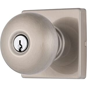 BRINKS – Contemporary Keyed Entry Ball Door Knob, Satin Nickel Designed for Sleek and Modern Homes and Blends Seamlessly with Interior Décor (E2416-119) BRINKS – Contemporary Keyed Entry Ball Door Knob, Satin Nickel Designed for Sleek and Modern Homes and Blends Seamlessly with Interior Décor (E2416-119)