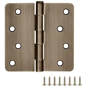 Design House 186080 Door Hinge in Antique Brass, 4-Inch, 1/4-Inch Radius, 6-Pack, 6 Pack Design House 186080 Door Hinge in Antique Brass, 4-Inch, 1/4-Inch Radius, 6-Pack, 6 Pack