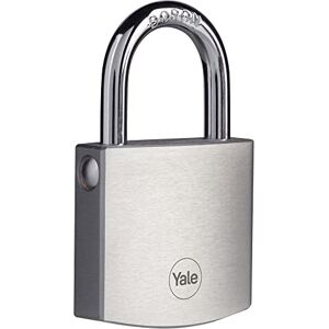 Yale Y120DB/50/127/1 High Security 50mm Brass Padlock with Chrome Finish Boron Open Shackle 3 Dimple Keys Yale Y120DB/50/127/1 High Security 50mm Brass Padlock with Chrome Finish Boron Open Shackle 3 Dimple Keys