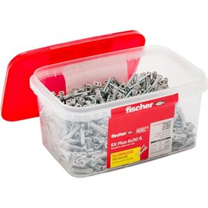 fischer Propack SX Plus 6 S Tray 400 Dowels 6 x 30 with Screw, Total 800 Pieces fischer Propack SX Plus 6 S Tray 400 Dowels 6 x 30 with Screw, Total 800 Pieces