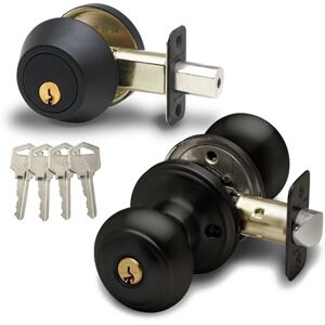 Copper Creek CKDB141-BC Black Door Lock Set - Door Lock Set Copper Creek CKDB141-BC Black Door Lock Set - Door Lock Set