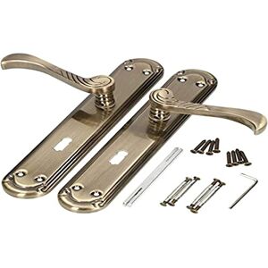 KOTARBAU - 90 mm Door Handle Set – Door Knob and Fitting with Keyhole – Long Plate Door Handle – Interior and Exterior KOTARBAU - 90 mm Door Handle Set – Door Knob and Fitting with Keyhole – Long Plate Door Handle – Interior and Exterior