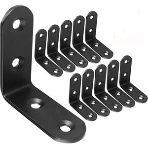 ASelected 20 Pcs 50mm x 50mm Right Angle Stainless Steel Corner Brackets 90 Degree Metal L Shaped Corner Fixing Braces for Shelves Wood Joint Black ASelected 20 Pcs 50mm x 50mm Right Angle Stainless Steel Corner Brackets 90 Degree Metal L Shaped Corner Fixing Braces for Shelves Wood Joint Black