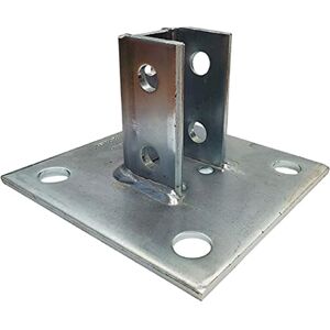 Newhouse Electric Steel Square Post Base Connector 3-in. Steel Angled Single Channel Strut Mounting Bracket for Mounting, Bracing, and Supporting 1-5/8-in. Standard B-Series Struts Newhouse Electric Steel Square Post Base Connector 3-in. Steel Angled Single Channel Strut Mounting Bracket for Mounting, Bracing, and Supporting 1-5/8-in. Standard B-Series Struts